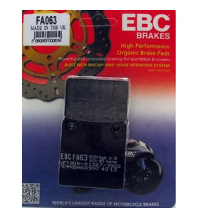 Ebc Fa063 1997-2003 Suzuki GSX-R 600 Srad Uyumlu Arka Fren Balatası Organik Bala