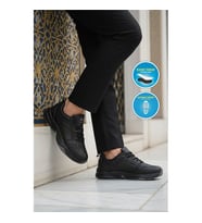 Walkway-2041-ERYA M Siyah-Siyah Erkek Spor Ayakkabı