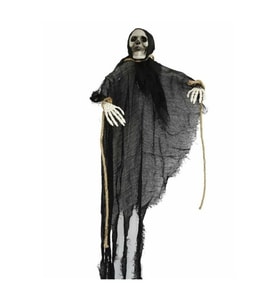 Halloween Cadılar Bayramı Siyah Sesli Işıklı Hayalet Dekor Süs