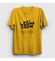 Presmono Unisex Sarı Know Arctic Monkeys T-Shirt 13962tt (Sarı)
