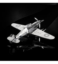 DIY 3D Metal Puzzle Japon Savaş Uçağı Hawker Hurricane Hediyelik Maket