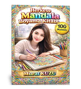 Herkese Mandala Boyama Kitabı - 100 Mandala