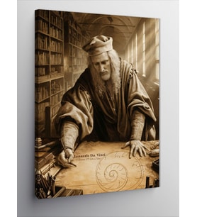 Kanvas Tablo Leonardo Da Vinci Eskiz Çalışması