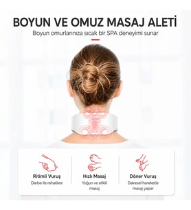 Northcity EZERE NeckRelief Pro Ultrasonik Dalgalı Ve Isıtmalı Rahatlatıcı Boyun Masaj Aleti-(5775)