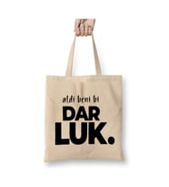 Aldi Beni Bi Darluk Karadeniz Beyaz Bez Çanta Uzun Saplı Alışveriş Çantası Plaj Çantası