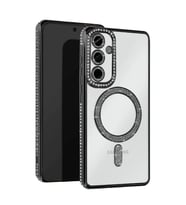 Samsung Galaxy A17 5G Joke Simli Magneticsafe Kılıf - Siyah