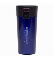 İsme Özel Premium Çelik Termos Bardak Kilitli Kapaklı 350 ML (Lacivert)