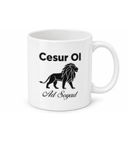 Cesur Ol Yazılı Baskılı Kupa Bardak Hediye Motivasyon Porselen Kupa