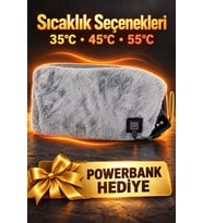 Mey İthalat® Yumuşak Pelüş Dokulu Elektrikli Bel Isıtıcı Kuşak