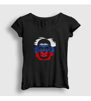 Presmono Kadın Siyah Russia Ufc Khabib Nurmagomedov T-Shirt 316018tt