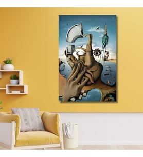 Tekli Dikey Kanvas Poliklinik Tablosu Salvador Dali Silüet