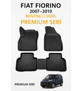 Fiat Fiorino 2007–2019 Benzinli / Dizel 3D Havuzlu Oto Paspas,
