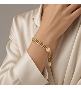 STİL İNCİSİ/XUPING JEWELRY İKİ SIRA GURMET KALP MODEL BİLEKLİK