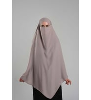 Violet Pratik Hazır Geçmeli Tesettür Eşarp Krep Bağcıklı Sufle Hijab 2313_21