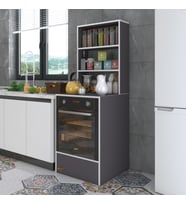 Kenzlife ankastre fırın dolabı esmacan gri 165*60*56 mutfak eko düz