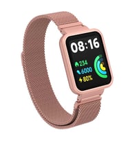 Xiaomi Redmi Watch 2 Lite Uyumlu Kordon Hasır Metal Mıknatıslı Zore KRD-58 Kayış
