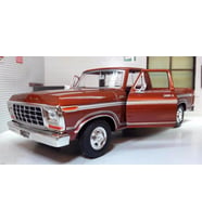 MotorMax 1979 Ford F-150 Custom Kahverengi 1:24 Model Araba