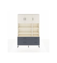 Arges Dolap 10 Raflı 4 Çekmeceli 3 Kapaklı 132x30x195 Aytaşı-Aytaşı/Antrasit