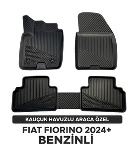 Fiat Fiorino Benzinli 2024 Sonrası Uyumlu 3D Kauçuk Oto Paspas – Premium Seri