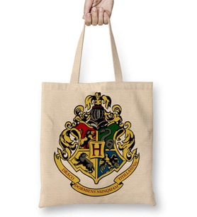 Harry Potter Hogwarts Bez Çanta Uzun Saplı