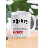 ağabey özel tasarım kupa bardak
