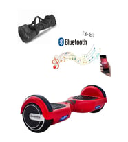 Smart Store Hoverboard Elektrikli Kaykay Bluetooth Hoparlörlü 6.5 Inch Çanta Hediyeli (Kırmızı)