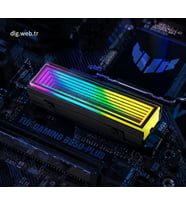DLG ARGB Senkronize M.2 NVMe SSD Soğutucu - Siyah Renk