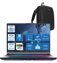 Asus Rog Strix G16 G615JH-RV053 Intel Core I5-13450HX 64GB 1tb Ssd+1tbssd 8GB/RTX5050 Gddr7 115W 16" Wuxga 165Hz 3ms IPS Windows 11 Home Taşınabilir Bilgisayar WRX053H28+ZETTAÇANTA