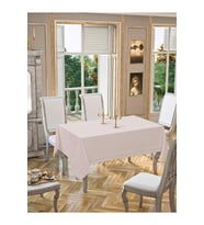 Joie Pamuklu Masa Örtüsü Dantelli Runner Setli ,masa Örtüsü Toptan 160x220 Cm