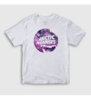 Presmono Unisex Çocuk Beyaz Planet Arctic Monkeys T-Shirt 293437tt