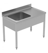 Electrolux Professional Tek Evyeli Tezgah, Evyesi 600x500 Mm, Damlalığı Sağda - 1200 Mm, Plus GLG1216DXE