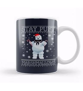 Stay Puft Marshmallow Man Ghost Busters Christmas Kupa Bardak Porselen