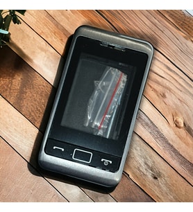 Samsung C3330 Kasa Samsung Galaxy C3330 Uyumlu Siyah Renk Orta Kasa Ön Arka Kapak Tuş Takımı