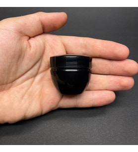 20 Ml Kapaklı Siyah Krem Kavanozu , 20 Cc Minik Pomat Kutusu , Mini Krem Kutusu x 10 Adet