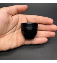 20 Ml Kapaklı Siyah Krem Kavanozu , 20 Cc Minik Pomat Kutusu , Mini Krem Kutusu x 10 Adet