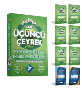 LGS Üçüncü Çeyrek Poster Notlar Soru Fasikülleri Kr Akademi Yayınları