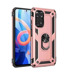 Xiaomi Redmi Note 12s Kılıf Sofya Yüzüklü Silikon Kapak - Rose