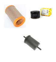 Bosch Filtre Bakım Seti Renault Megane I 1.6 90 Beygir 1996-1999 Hava + Yağ f. + Yakıt Filtre Bosch