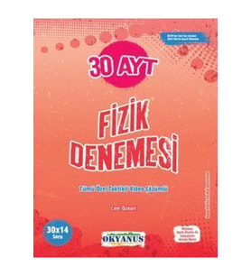 Okyanus Yayınları Ayt Fizik 30 Deneme