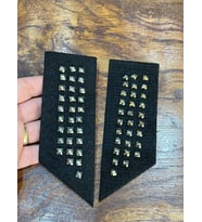 2 Lİ ZIMBALI APOLET ARMA SET DİKİŞ AKSESUARI14X5 CM