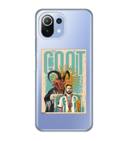 Xiaomi Mi 11 Lite Uyumlu Lionel Messi Desenli Şeffaf Telefon Kılıfı