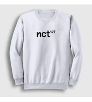 Presmono Unisex Beyaz Logo K-Pop Nct 127 Sweatshirt 275777tt (Beyaz)