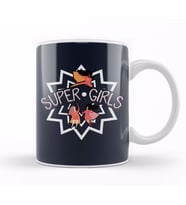 Feminism Super Girls Kupa Bardak Porselen