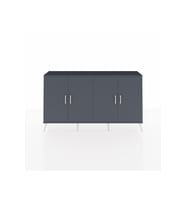 Arges Konsol 4 Raflı 4 Kapaklı 176x30x99 Antrasit-Antrasit/Çam