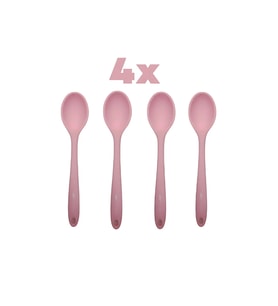 4 adet pembe 20 cm kaşık seti