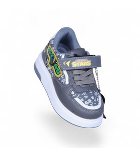 Prokids 4012 Erkek Çocuk Sneaker Spor Ayakkabı (Füme)