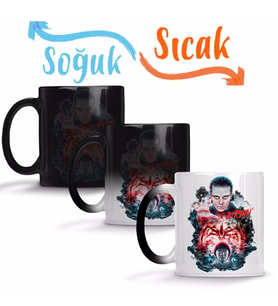 Stranger Things Bitchin Eleven Sihirli Kupa Bardak Porselen
