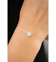 Elika Silver Kadın Güneş Model 925 Ayar Gümüş Bileklik (STD)