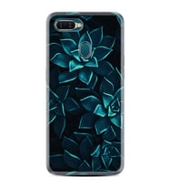 Oppo A5S A15 A16 A54 A55 A73 A74 Kılıf Desemli Silikon Mistik Çiçekler 1650