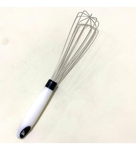 Metal Çırpıcı Siyah ve Beyaz Renk (Beyaz)